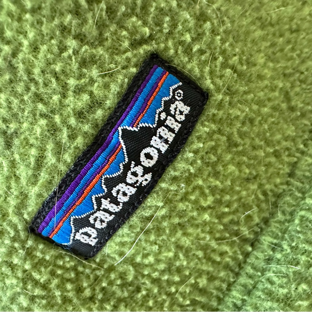 PATAGONIA MEN'S CLASSIC SYNCHILLA FLEECE MARSUPIAL PULLOVER APPLE GREEN Sz L - Picture 7 of 9